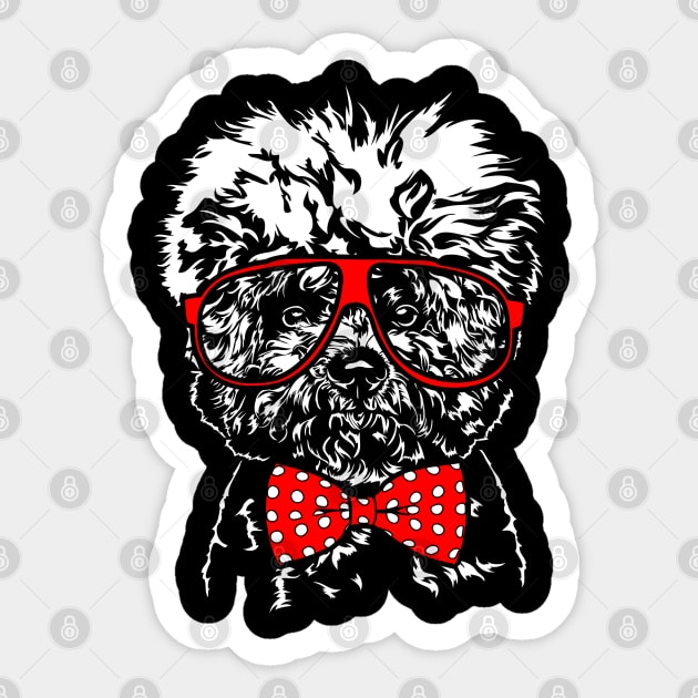 Cute Bichon Frise mom dog lover Sticker by wilsigns